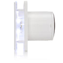 STERR BFS100LT-M – 100 mm Extracteur de Salle de Bain, LED + Minuterie, 90 m³/h, Blanc mat