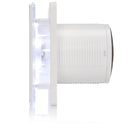 STERR BFS100L-M – 100 mm Extracteur de Salle de Bain, LED, 90 m³/h, Blanc mat