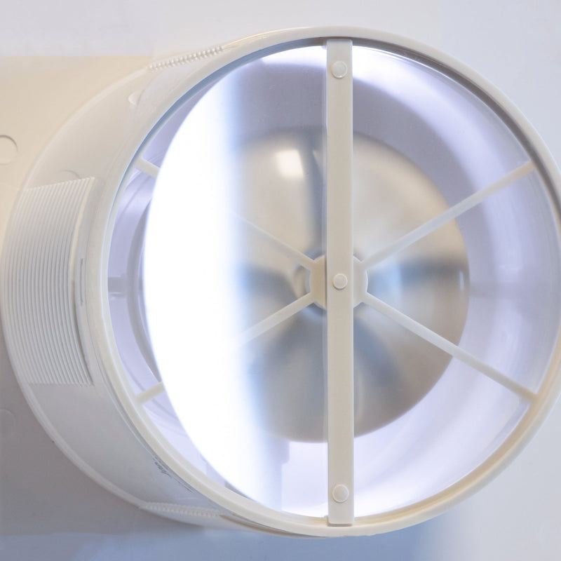 Ventilateur d'extraction de salle de bain avec rétroéclairage LED et hygrostat 100 mm / 4" - BFS100LH
