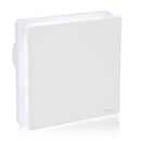 STERR BFS100L-M – 100 mm Extracteur de Salle de Bain, LED, 90 m³/h, Blanc mat